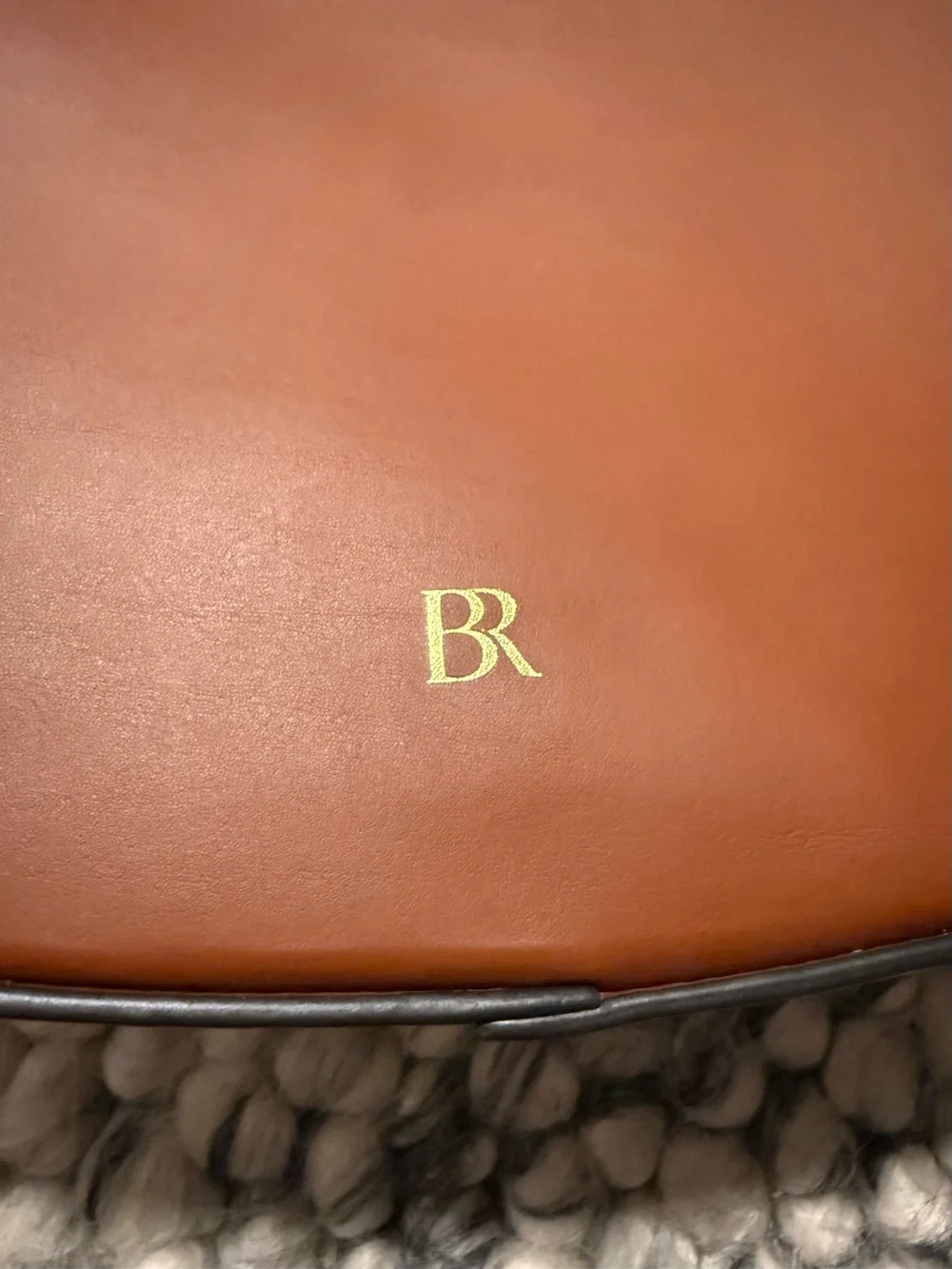Banana Republic Chestnut Brown Leather Crescent Shoulder Bag